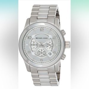 Michael Kors Unisex Runway Silver-Tone Watch MK8086